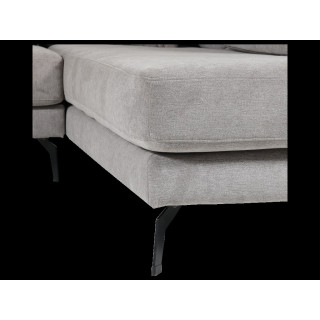 Salon d'angle gauche Davos gris clair