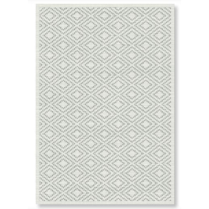 Tapis Stitch - 120 x 170 cm ( cream / grey )