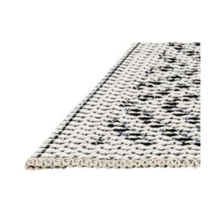 Tapis Stitch - 120 x 170 cm ( cream / grey )