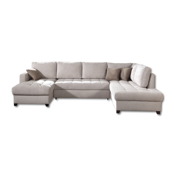 Salon d'angle droit Split gris
