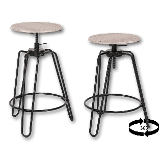 Lot de 2 tabourets Ly-n0641