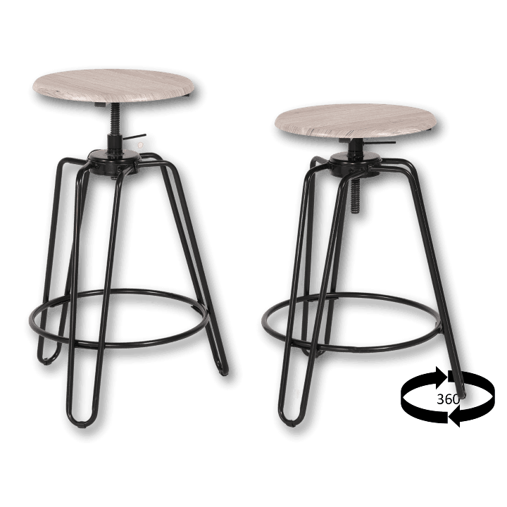 Lot de 2 tabourets Ly-n0641
