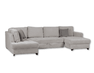Salon d'angle gauche Split gris