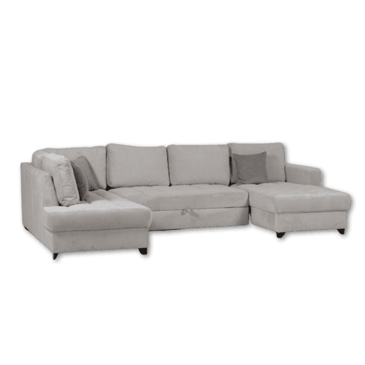 Salon d'angle gauche Split gris
