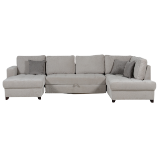 Salon d'angle gauche Split gris