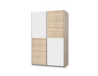 Amoire 2 portes Ohio-Lupo blanc/chêne sonoma