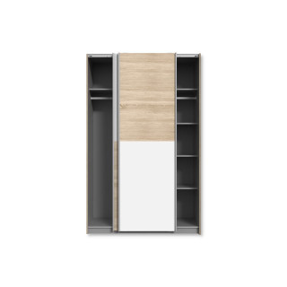 Amoire 2 portes Ohio-Lupo blanc/chêne sonoma