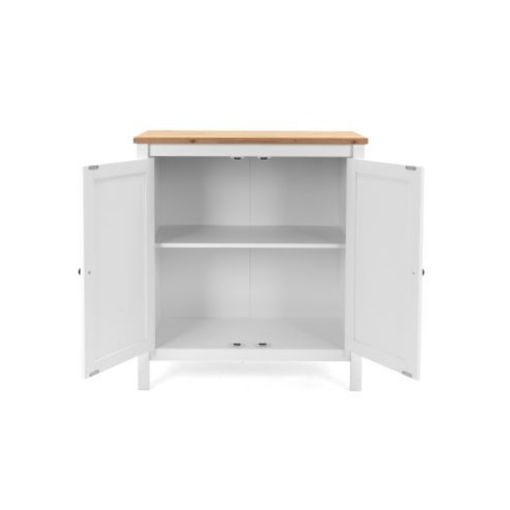 Commode Bergen 1 Blanc/ chêne artisan