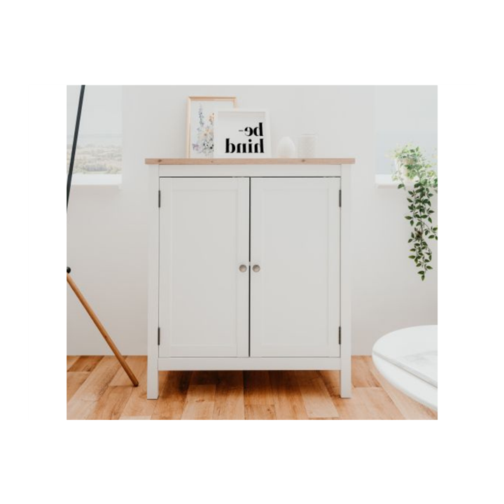 Commode Bergen 1 Blanc/ chêne artisan