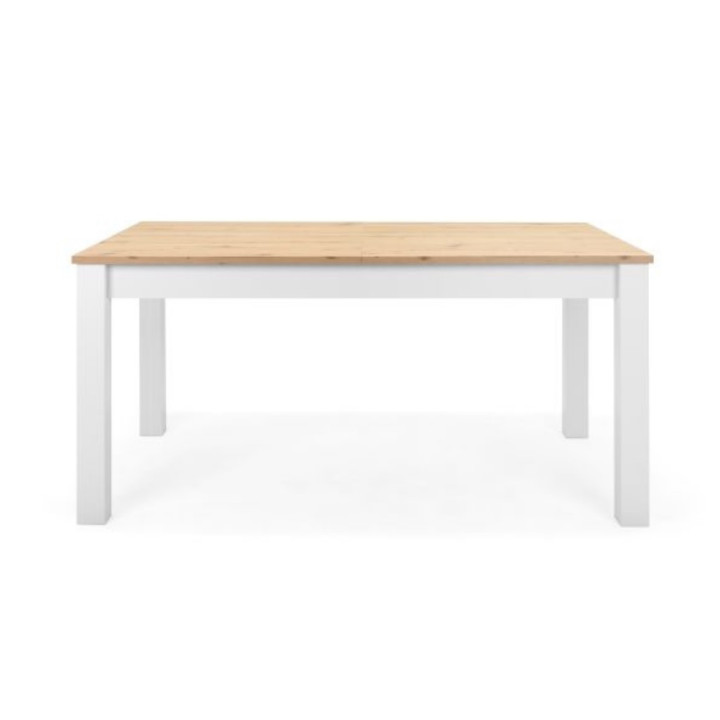 Table à rallonge Bergen 50 Blanc/ chêne artisan