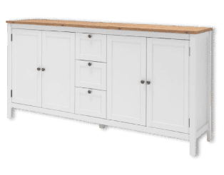 Enfilade Bergen 51 blanc/chêne artisan