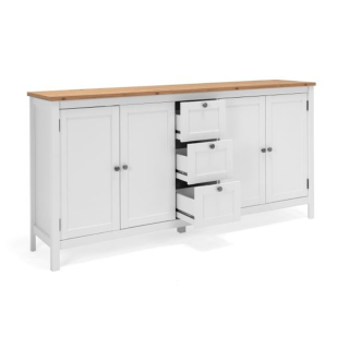 Enfilade Bergen 51 blanc/chêne artisan
