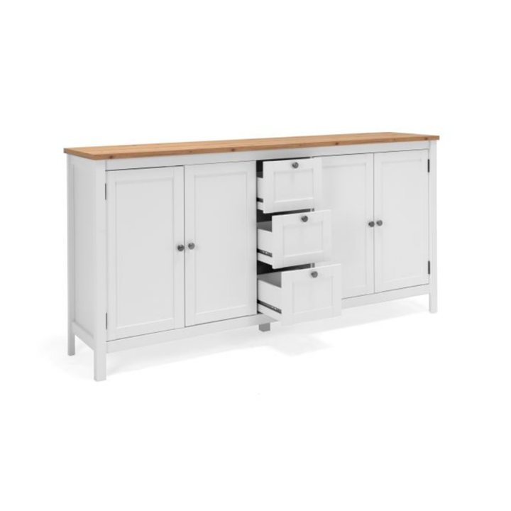 Enfilade Bergen 51 blanc/chêne artisan