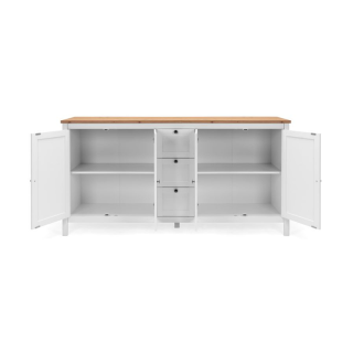 Enfilade Bergen 51 blanc/chêne artisan