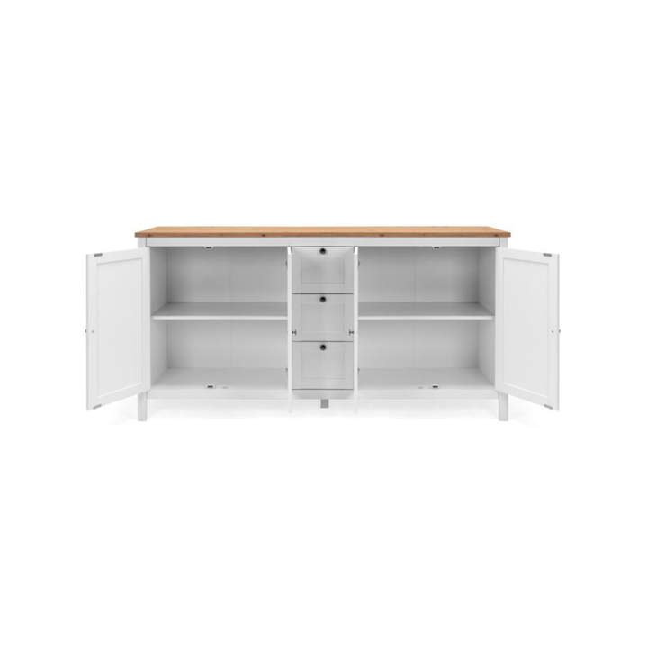 Enfilade Bergen 51 blanc/chêne artisan