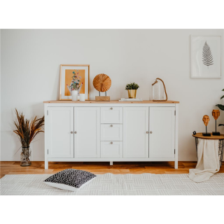Enfilade Bergen 51 blanc/chêne artisan