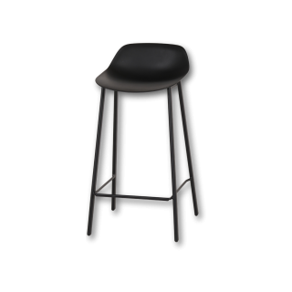 Tabouret de bar Louis HT65 noir