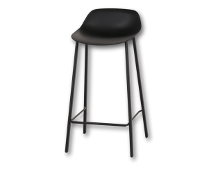 Tabouret de bar Louis HT65 noir