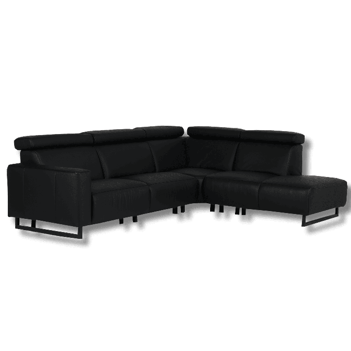Salon d'angle Ribba noir