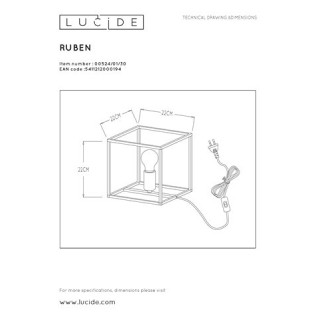 Lampe Ruben 00524/01/30