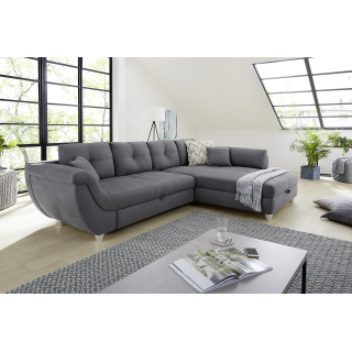 Salon d'angle Maranello gris