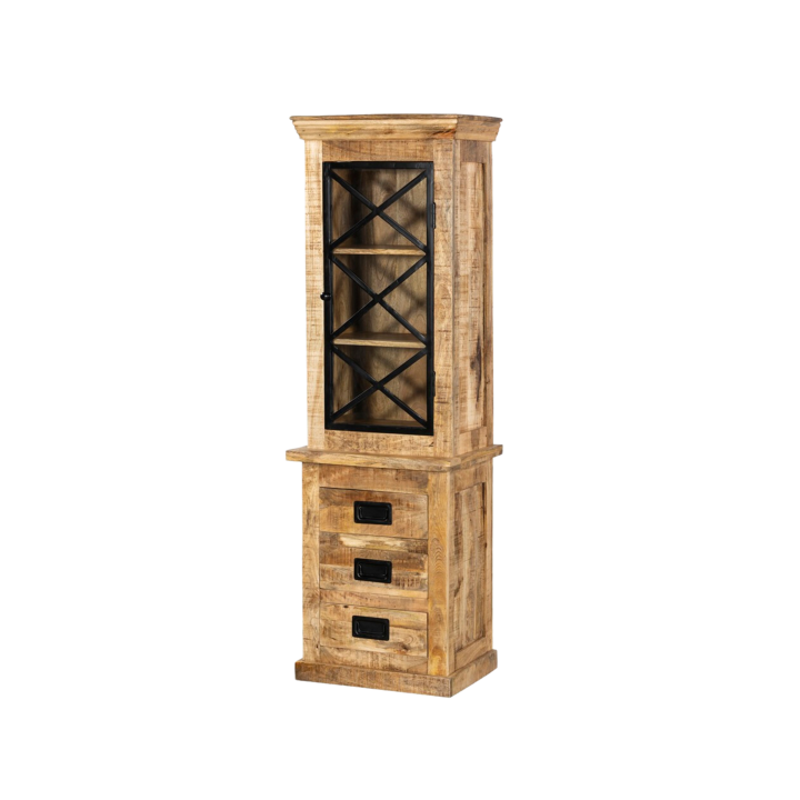 Colonne Barn 009 bois massif mangue