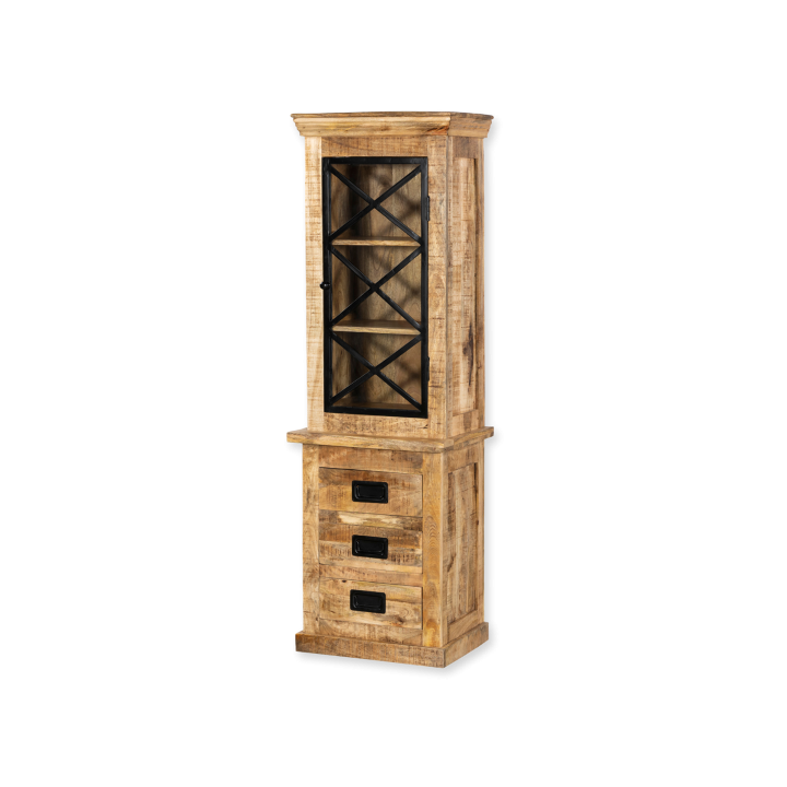 Colonne Barn 009 bois massif mangue