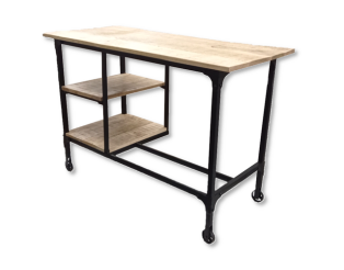 Bureau Wheel Desk bois/noir