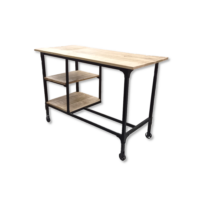 Bureau Wheel Desk bois/noir