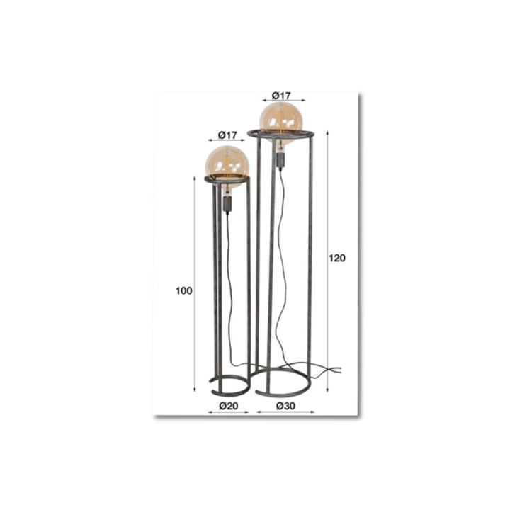 Set de 2 lampadaire 7999 / 29