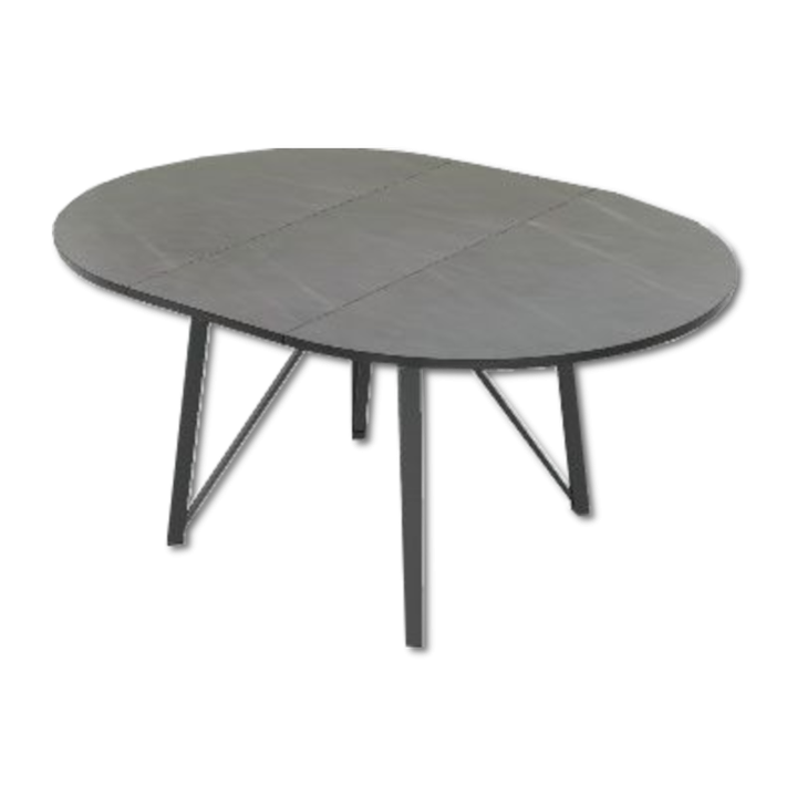 Table ronde avec allonge Wacko 120D EP79 HP06
