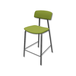 Tabouret de bar HT65 EP79 M369 Vert