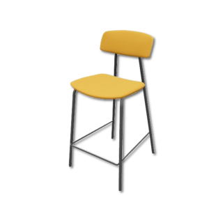 Tabouret de bar Lazio HT65 EP79 M310 Jaune
