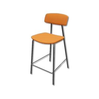Tabouret de bar Lazio HT65 EP79 M320 Orange