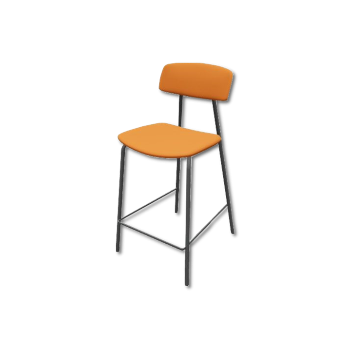 Tabouret de bar Lazio HT65 EP79 M320 Orange