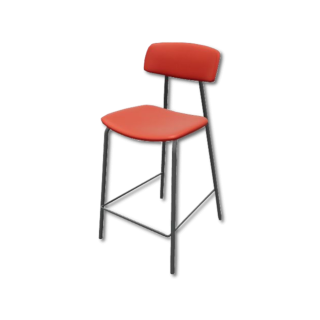 Tabouret de bar Lazio EP79 M339 Rouge