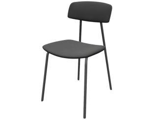Chaise Lazio noir