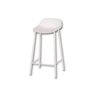 Tabouret de bar Louis HT65 EP91 PP91 Blanc