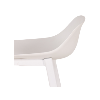 Tabouret de bar Louis HT65 EP91 PP91 Blanc