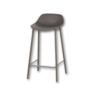 Tabouret de bar Louis HT65 EP88 PP88 Taupe