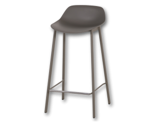 Tabouret de bar Louis HT65 EP88 PP88 Taupe