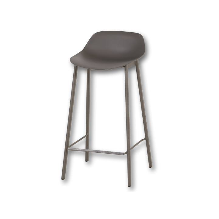 Tabouret de bar Louis HT65 EP88 PP88 Taupe