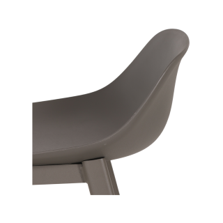 Tabouret de bar Louis HT65 EP88 PP88 Taupe