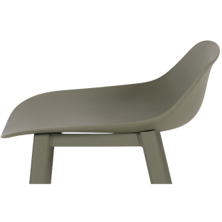 Tabouret de bar Louis HT65 EP60 PP60 Vert gris