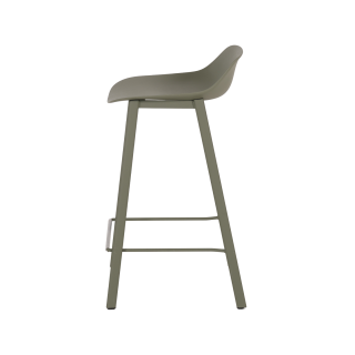 Tabouret de bar Louis HT65 EP60 PP60 Vert gris