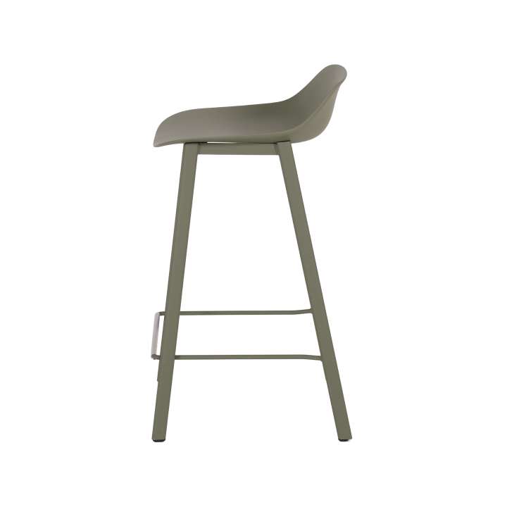 Tabouret de bar Louis HT65 EP60 PP60 Vert gris