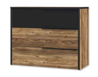 Commode 3T Jabim bois/noir