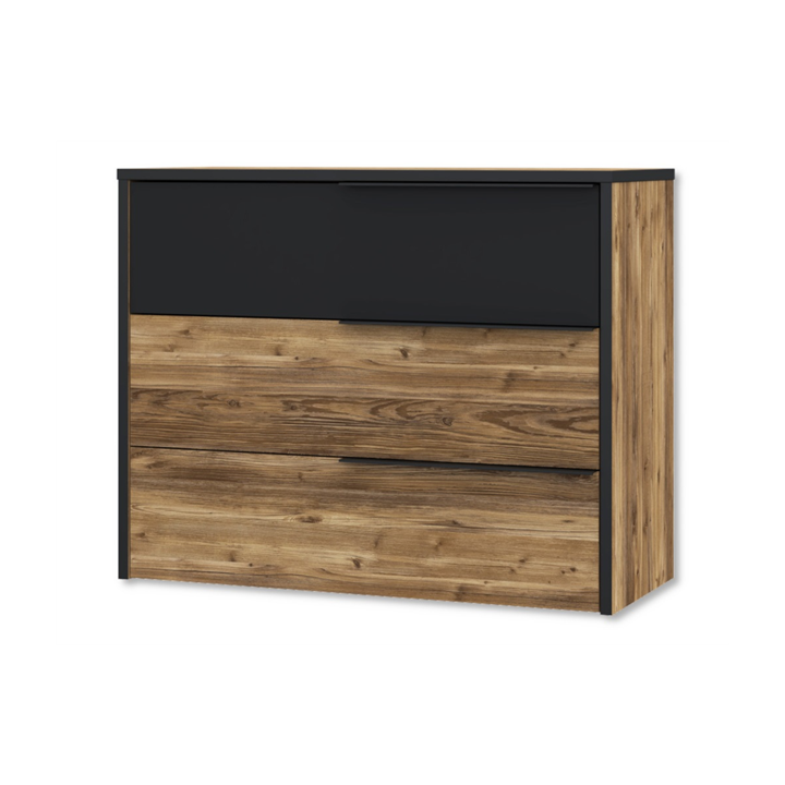 Commode 3T Jabim bois/noir