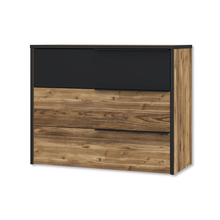 Commode 3T Jabim bois/noir