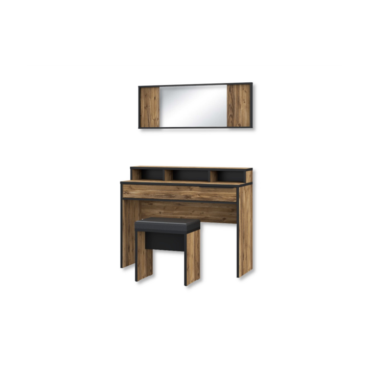 Coiffeuse + miroir + banc Jabim